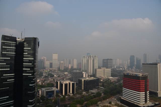 高層ビルが建ち並ぶインドネシア・ジャカルタの街並み