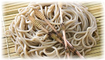 秋田の「土筆そば」