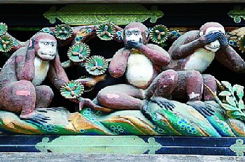 小森純オススメの日光東照宮の三猿