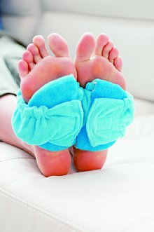 安眠をサポートしてくれる「おやすみアイスノン（足裏用）」