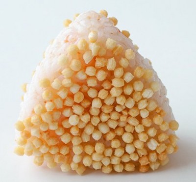 梅ご飯のあられ化粧