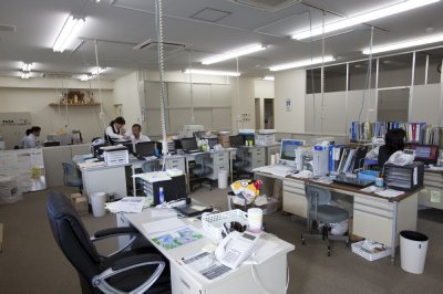 宮城県石巻市内にあるオフィス（10月29日撮影）