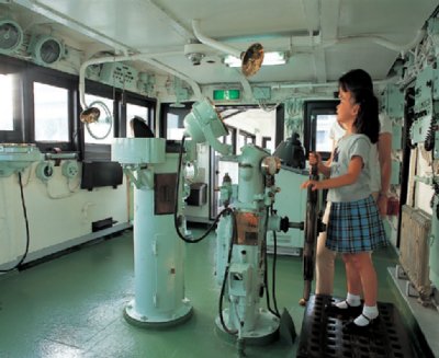 子供に特に人気の宗谷の操舵室