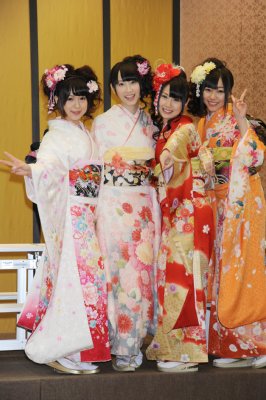 神田明神での成人式に登場したAKB&SKE48メンバー