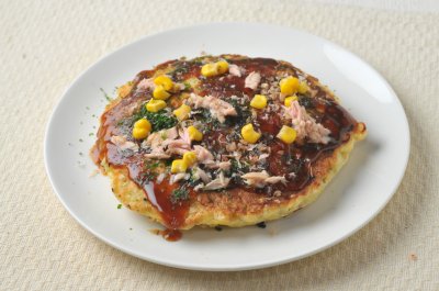 ツナコーンお好み焼き