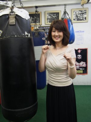 ピューマ渡久地ボクシングジム会長の渡久地聡美さん