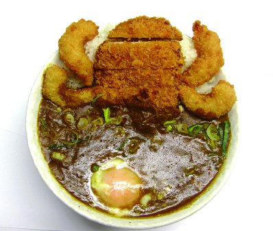 滋賀県・EXPASA 多賀にあるココイチのKabutoカレー丼