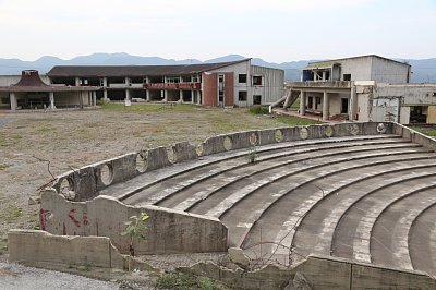 保存、解体については検討中という大川小学校（石巻市）