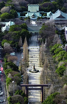 靖国神社の総敷地面積は東京ドームの2倍強