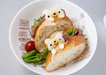 お花見にピッタリ！　くまちゃんサンド