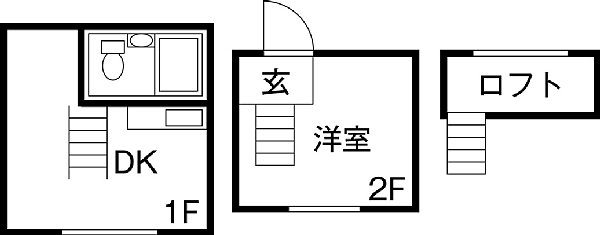 「ハシゴ物件」の間取り図