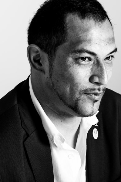 ストイックなイメージと裏腹によく笑い、質問にはきっちり答える室伏広治