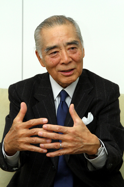 経営に対する考え方もダンディだった小林陽太郎氏（2012年撮影）