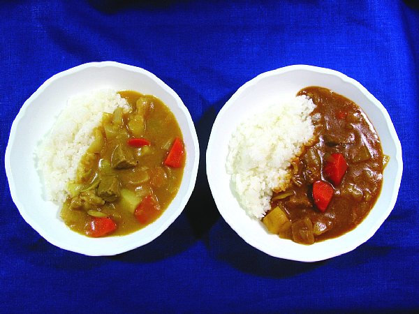 1963年当時（左）と現在の『バーモントカレー』