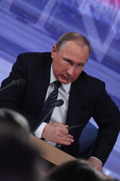 米への敵意を隠さないプーチン大統領　Abaca/AFLO