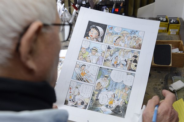 今後掲載される『ひねもすのたり日記』の原画