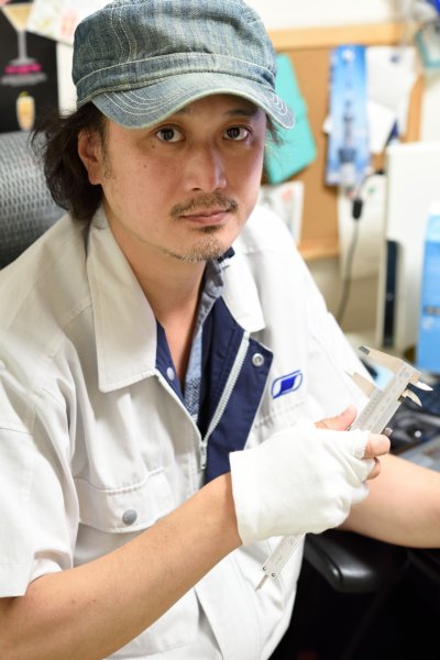 見ル野さん。取材には作業着でいくという