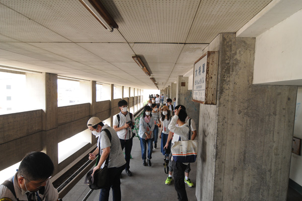 公団住宅（現UR賃貸住宅）の3階にある大将軍駅の一般公開