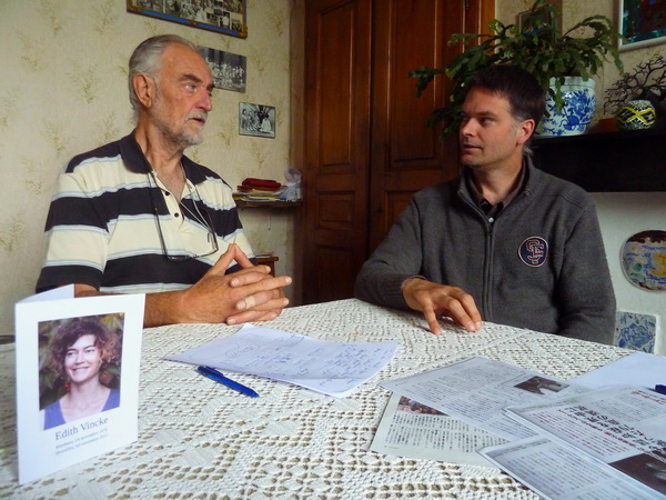 父ピエールと兄グレゴワール（左写真はエディット）