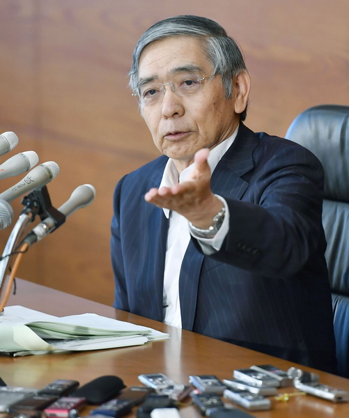 日銀の日本株買いが市場を歪めている（黒田東彦総裁）　共同通信社