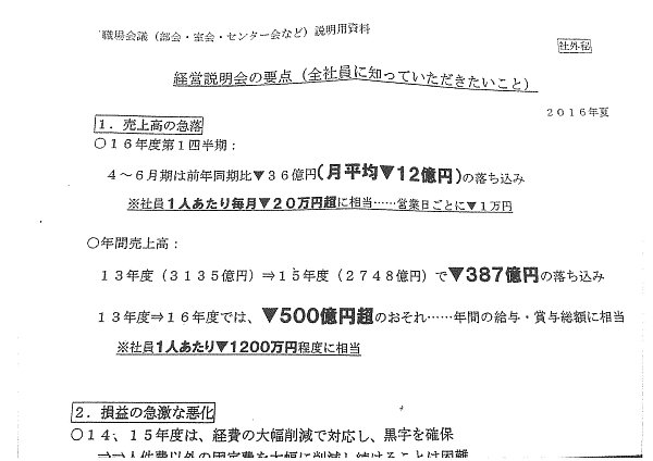 週刊ポストが入手した朝日新聞の〈社外秘〉資料