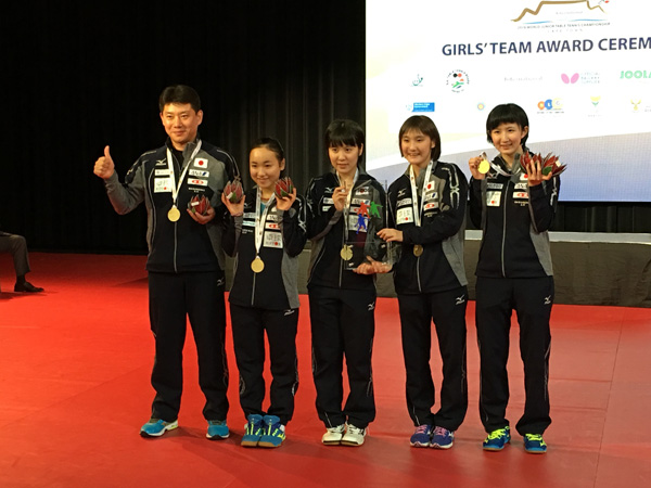 日本女子は中国を破り2016世界ジュニア選手権で団体優勝した