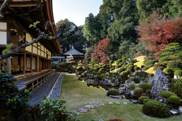 井伊家の礎を築いた女傑・直虎が眠る龍潭寺の庭