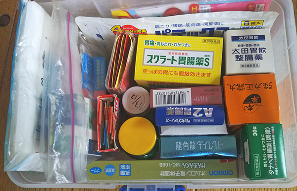 薬剤師・阿部さんの薬箱は自分がかかりやすい風邪に特化した内容に