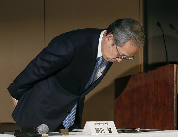 東芝の代表執行役社長・綱川智氏（写真：時事通信フォト）