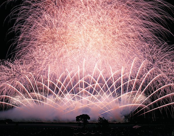 やつしろ全国花火競技大会（熊本県八代市）