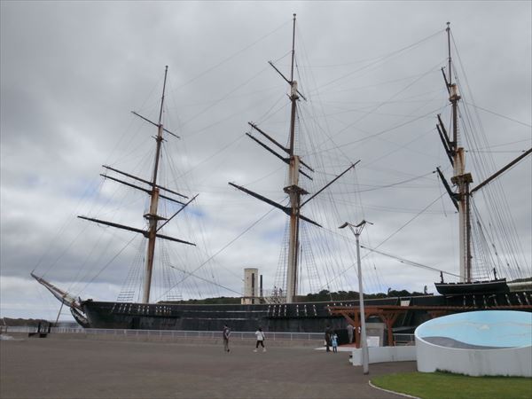 復元された開陽丸。当時、最新鋭の軍艦だった