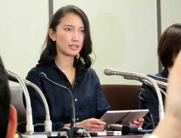 レイプ被害に遭った詩織さん。今年5月の会見