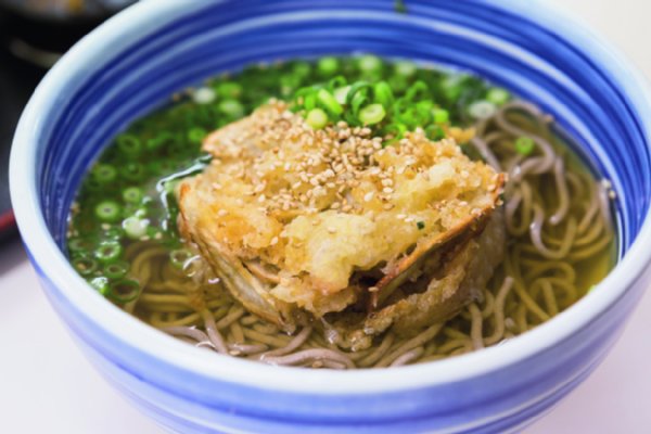 白河そば(牛込柳町)のごぼう天そば(520円)