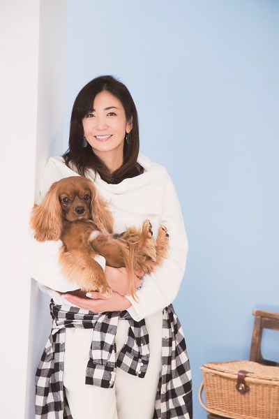 中島史恵と愛犬の「ちょこまる」