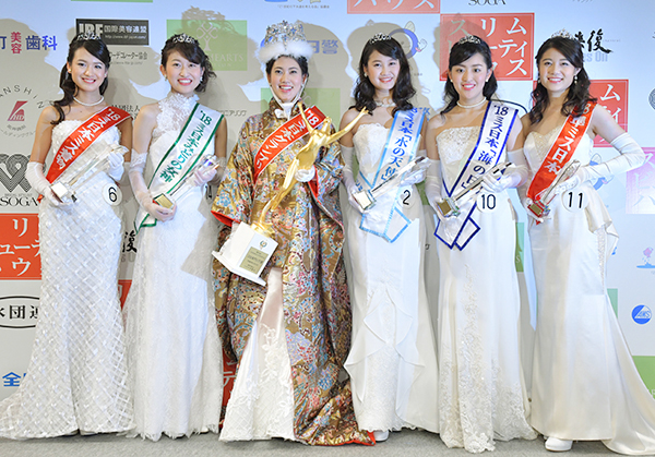 「羽ばたく行動美人」ミス日本各賞の受賞者たち