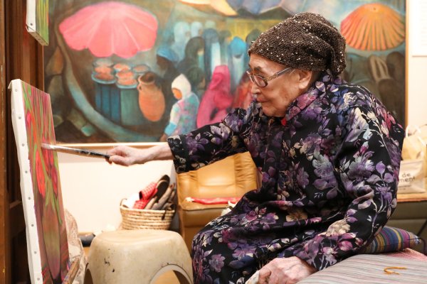 101歳の女性油絵画家 100歳を過ぎてなお 成長 を実感 Newsポストセブン