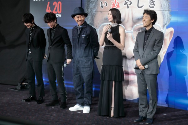 「いぬやしき」の完成披露試写会での舞台挨拶