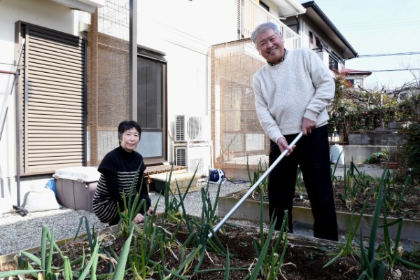 家庭菜園も広げた（撮影：杉原照生）