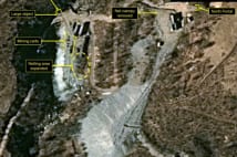 北朝鮮・豊渓里の核実験場（時事通信フォト）