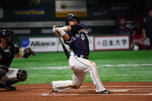 フルスイングが持ち味の森友哉