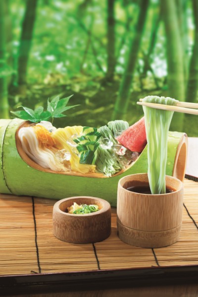 千寿亭の冷やし素麺 810円（撮影／岩本 朗）