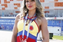 W杯美人サポーター 中南米美女はセクシーダンスで応援中