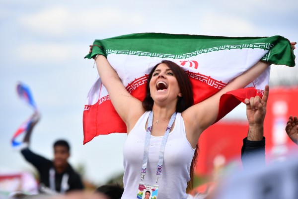 イランのサポーター（Hector Vivas／gettyimages）