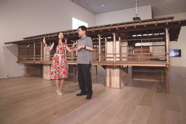 《住居（丹下健三自邸）　模型1：3》、1953年（現存せず）／2018年（模型制作） 制作監修：森美術館、野口直人 制作：おだわら名工舎