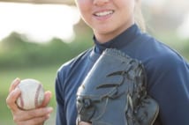 中学生の頃の島野愛友利選手（2018年撮影、写真／藤岡雅樹）