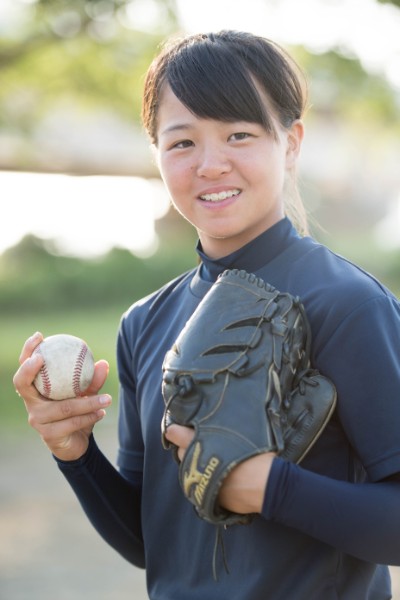 中学生の頃の島野愛友利選手（2018年撮影、写真／藤岡雅樹）