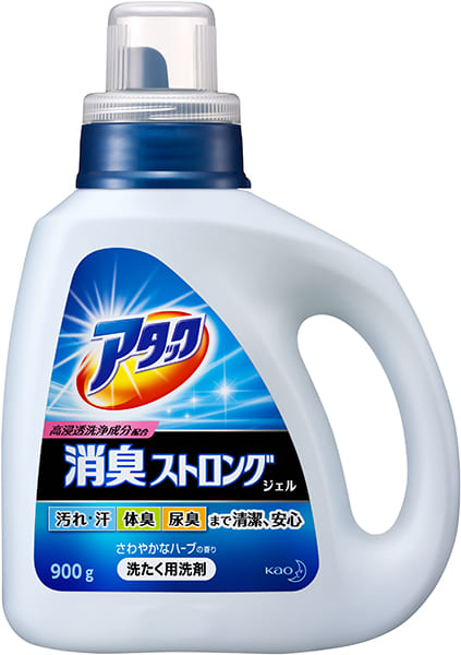 『アタック　消臭ストロングジェル』900g（496円）