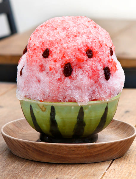 森森舎の『スイカのかき氷』（撮影／武美静香）