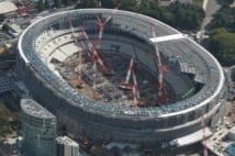 【定点空撮】新国立競技場 完成まであと14か月