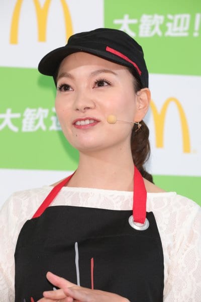 マクドナルドの主婦（夫）クルー増発表会に登場した保田圭